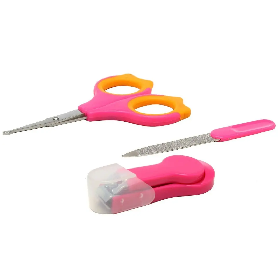 Nail Grooming Set For Newborn Babies Grooming Kit For Infants & Toddlers – Kids Safety Accessories Great Baby Shower Gift - Pink 1