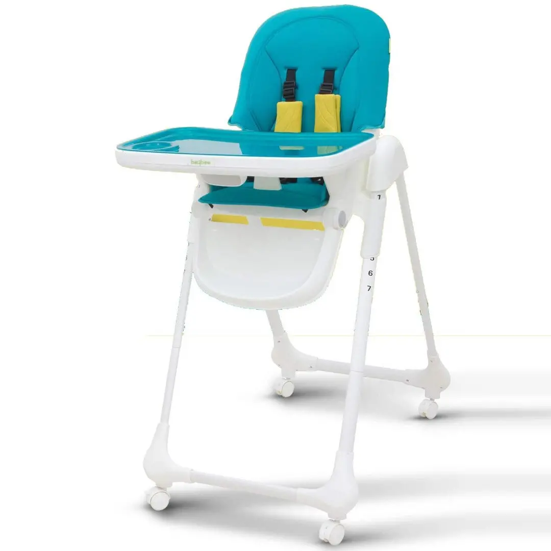 Smart Clean Baby High Chairs For Feeding, Portable High Chair For Baby/Kids Dining Table Chair -Toddler Booster Seat With Cushion And Safety Belt, Folding Baby Chair For Eating 2