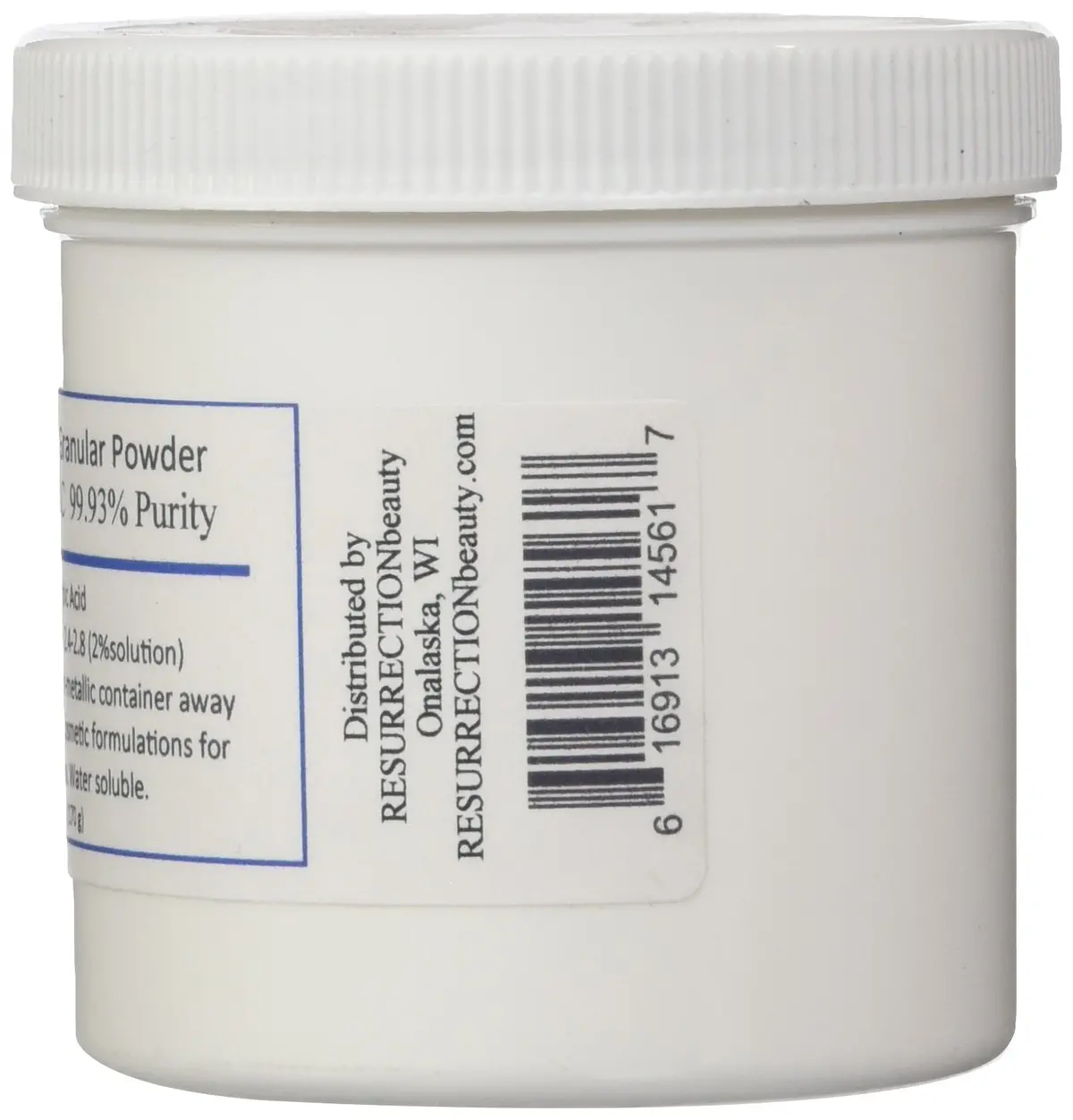 L-Ascorbic Acid Powder (Vitamin C), 6 Oz. Jar. For Use In Serums And Cosmetic Formulations. 2