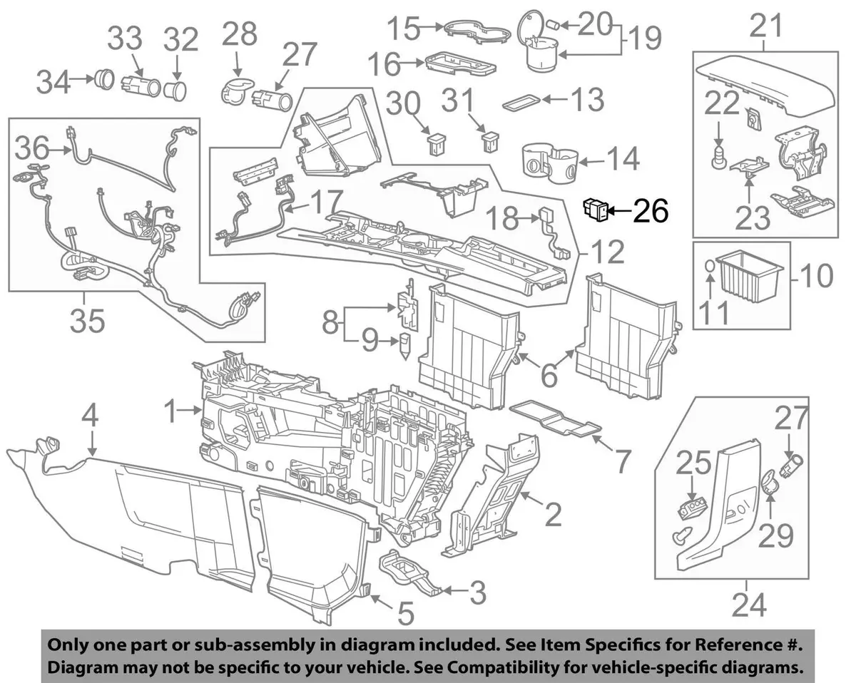 Genuine Gm Equinox Terrain White Usb And Aux Port 22836649 2