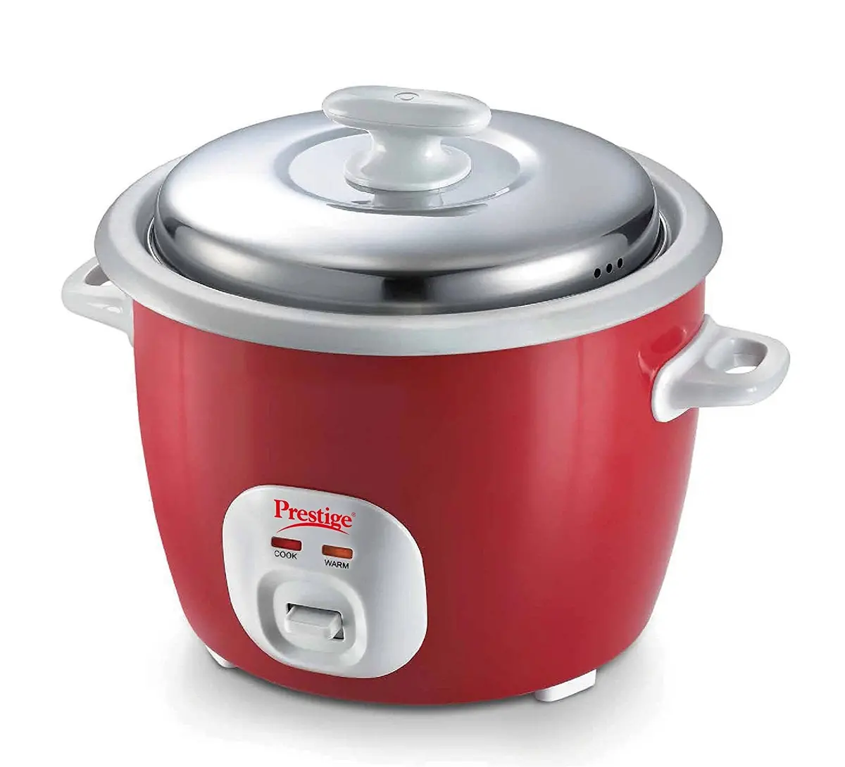 Prestige Delight Electric Rice Cooker Cute 1.8-2 (700 Watts) With 2 Aluminium Cooking Pans 1