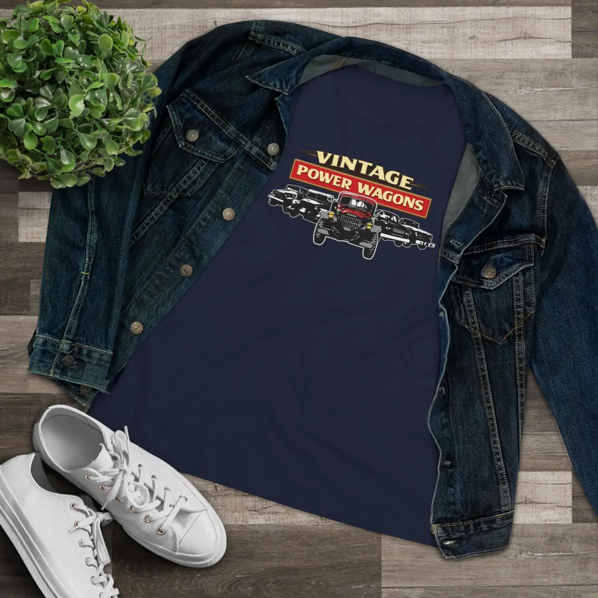 Vintage Power Wagons Women's Tee - Classic Vpw Lineup Bella Shirt 12
