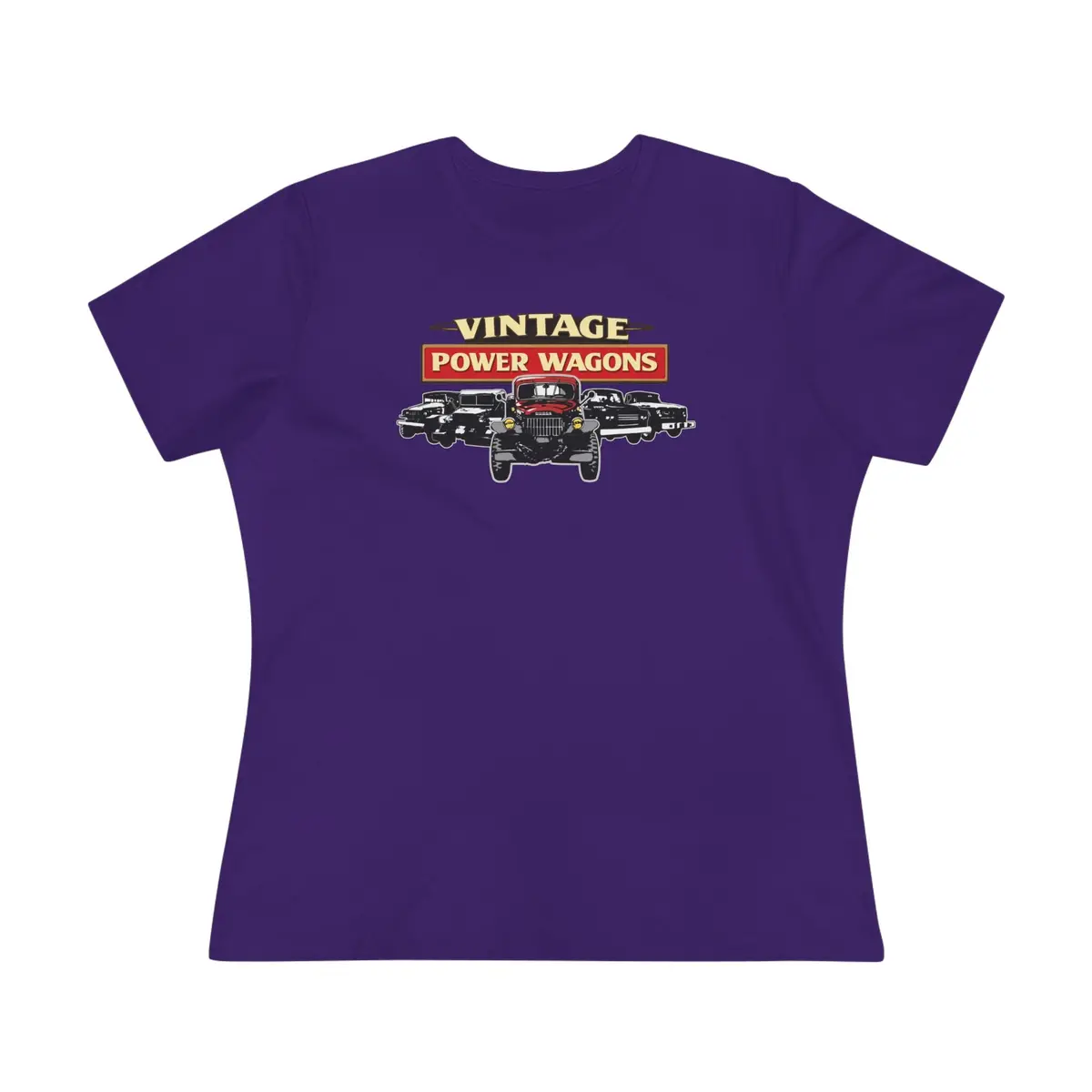 Vintage Power Wagons Women's Tee - Classic Vpw Lineup Bella Shirt 17