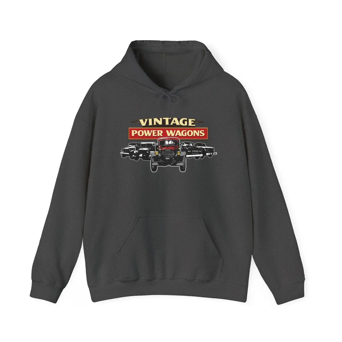 Vintage Power Wagons Hoodie — Classic Vpw Lineup Hooded Pullover 3