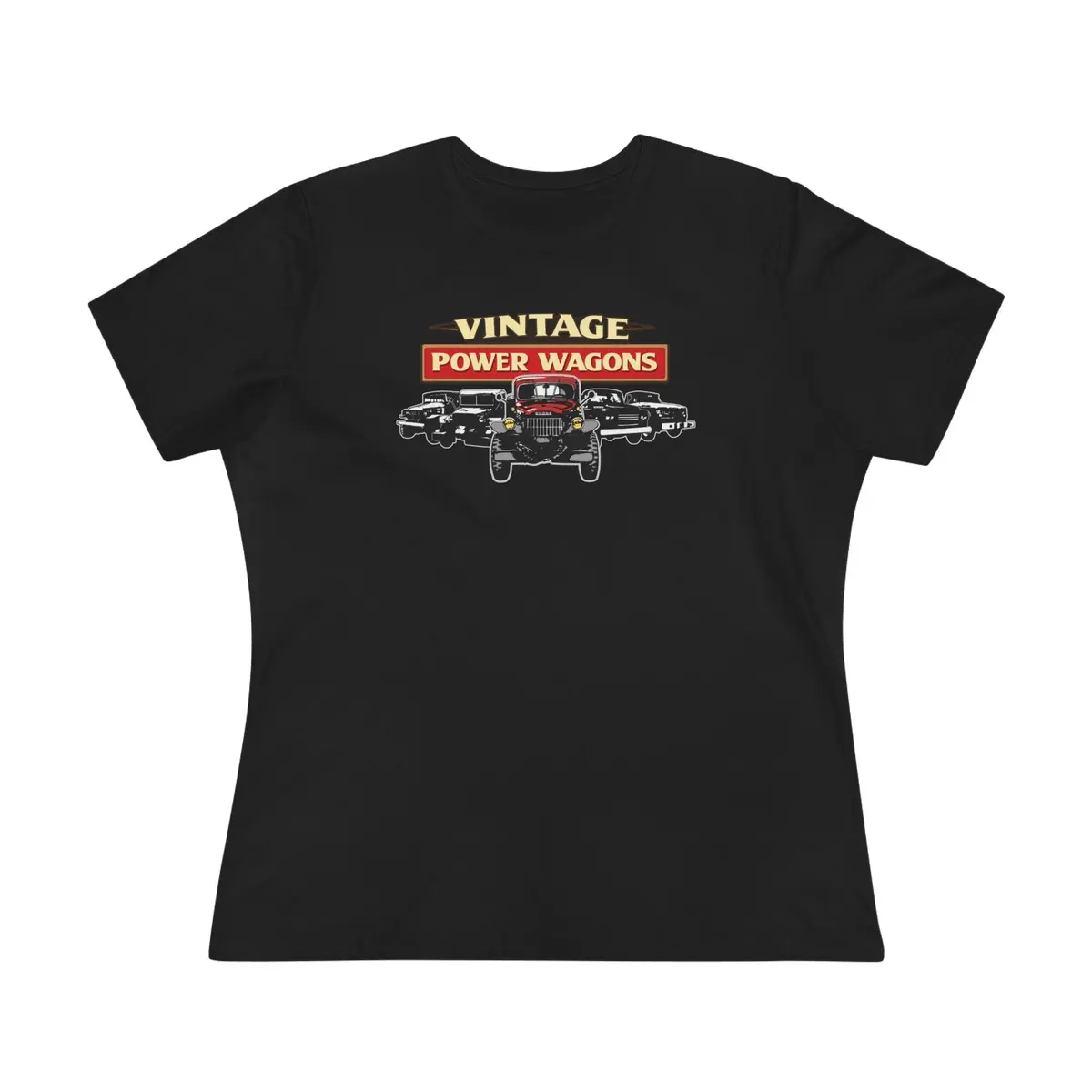 Vintage Power Wagons Women's Tee - Classic Vpw Lineup Bella Shirt 8