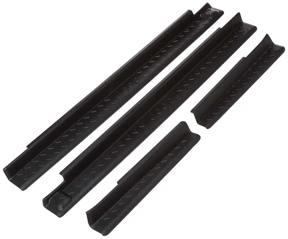 Mopar Door Sill Guards For 2007-2016 Jeep Wrangler, Black 1