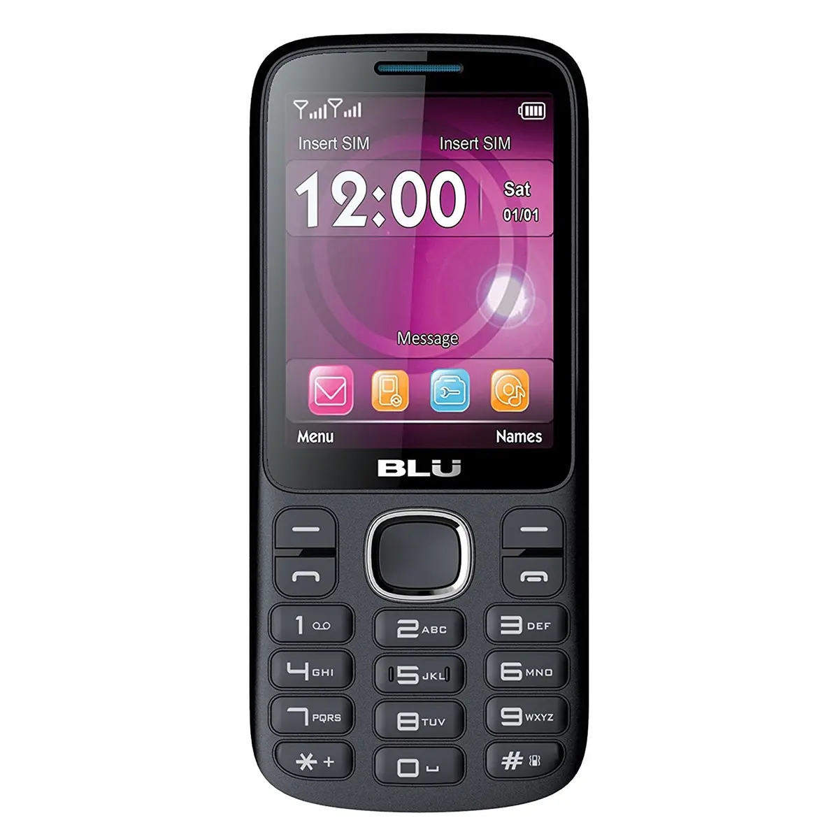 Blu Jenny Tv 2.8 T276t Unlocked Gsm Dual-Sim Cell Phone W/ 1.3Mp Camera - Unlocked Cell Phones - Retail Packaging - Black Blue 1