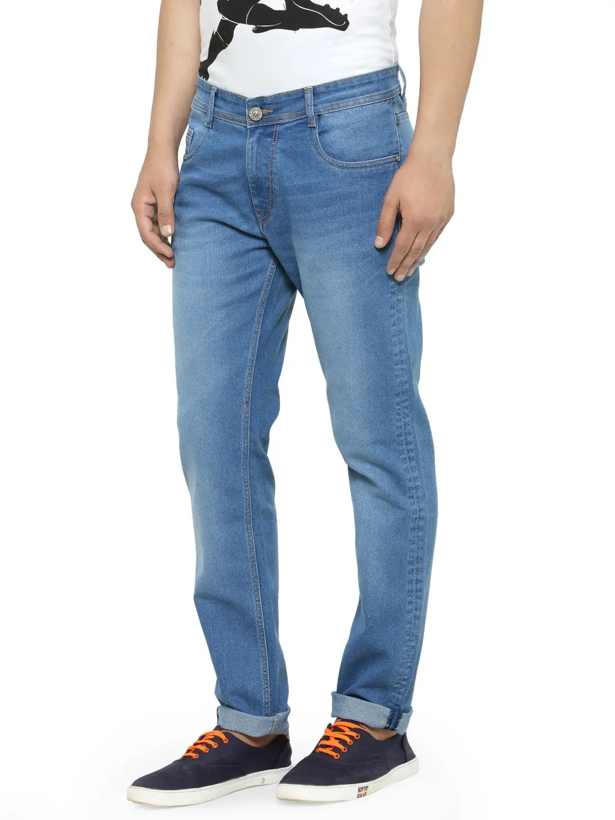 Ben Martin Men's Relaxed Fit Jeans (Bmw-Jj3-Light-P4-38A_Light Blue_38) 4