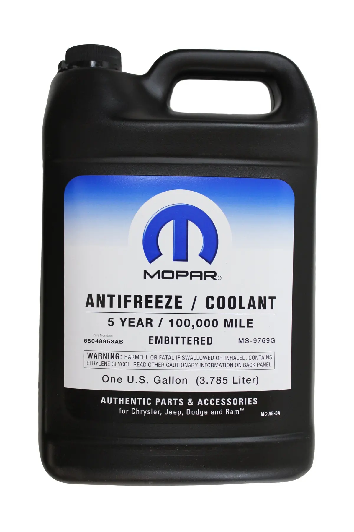 Genuine Mopar Fluid 68048953Ab Antifreeze/Coolant - 1 Gallon Bottle 2