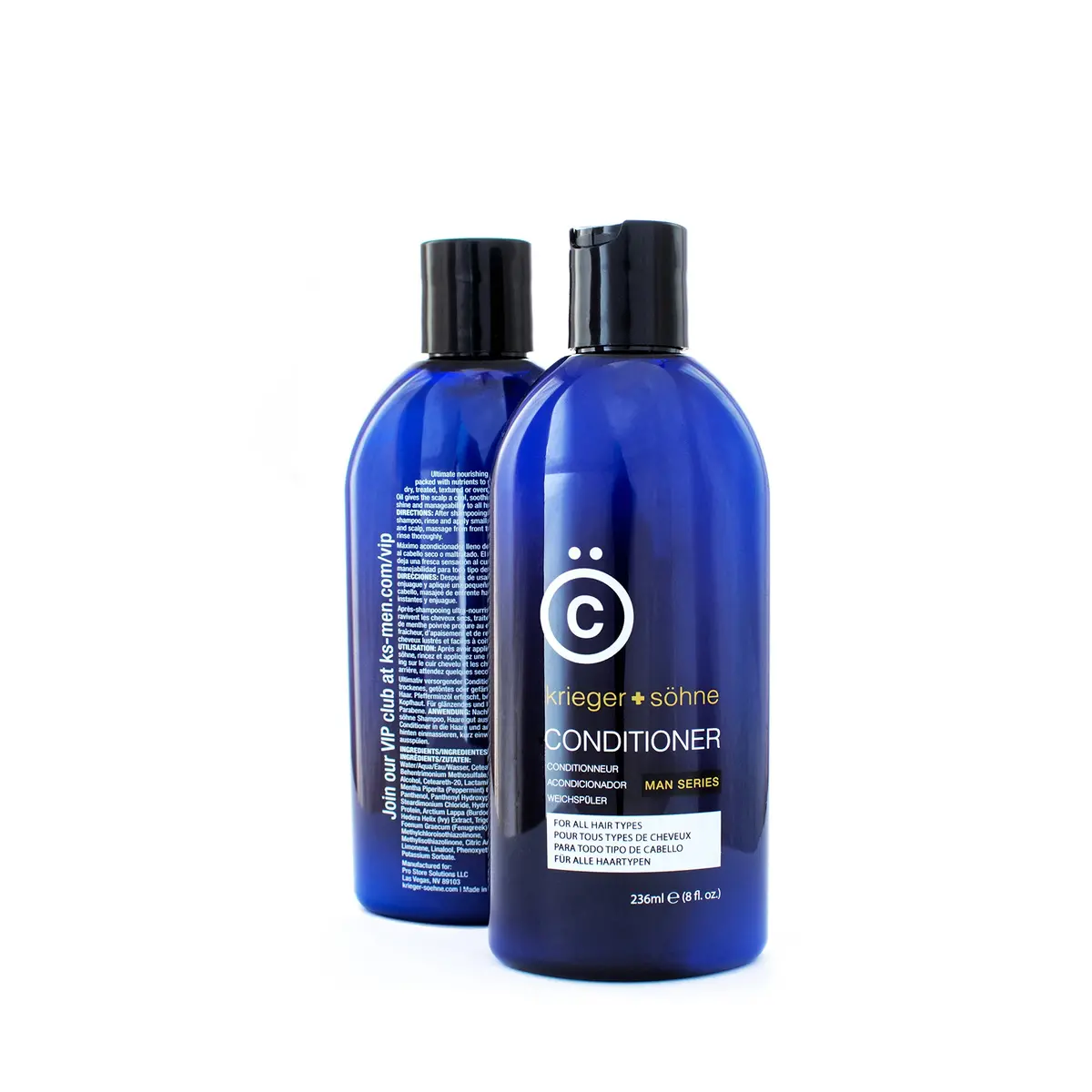 K + S Men's Hair Conditioner - Stylist-Level Hair Care Products For Men - Infused With Peppermint Oil For Dandruff & Dry Scalp (8 Oz Bottle) 1