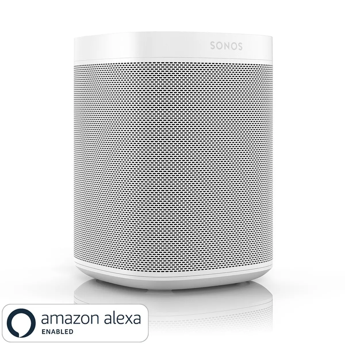 Sonos One Voice Control Smart Wireless Speaker (White) 1