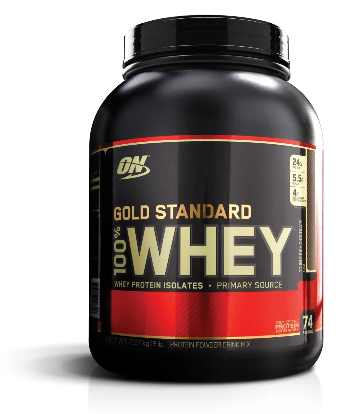 Optimum Nutrition Gold Standard 1 Whey Double Rich Chocolate Protein Powder, 2.27 Kilograms 1