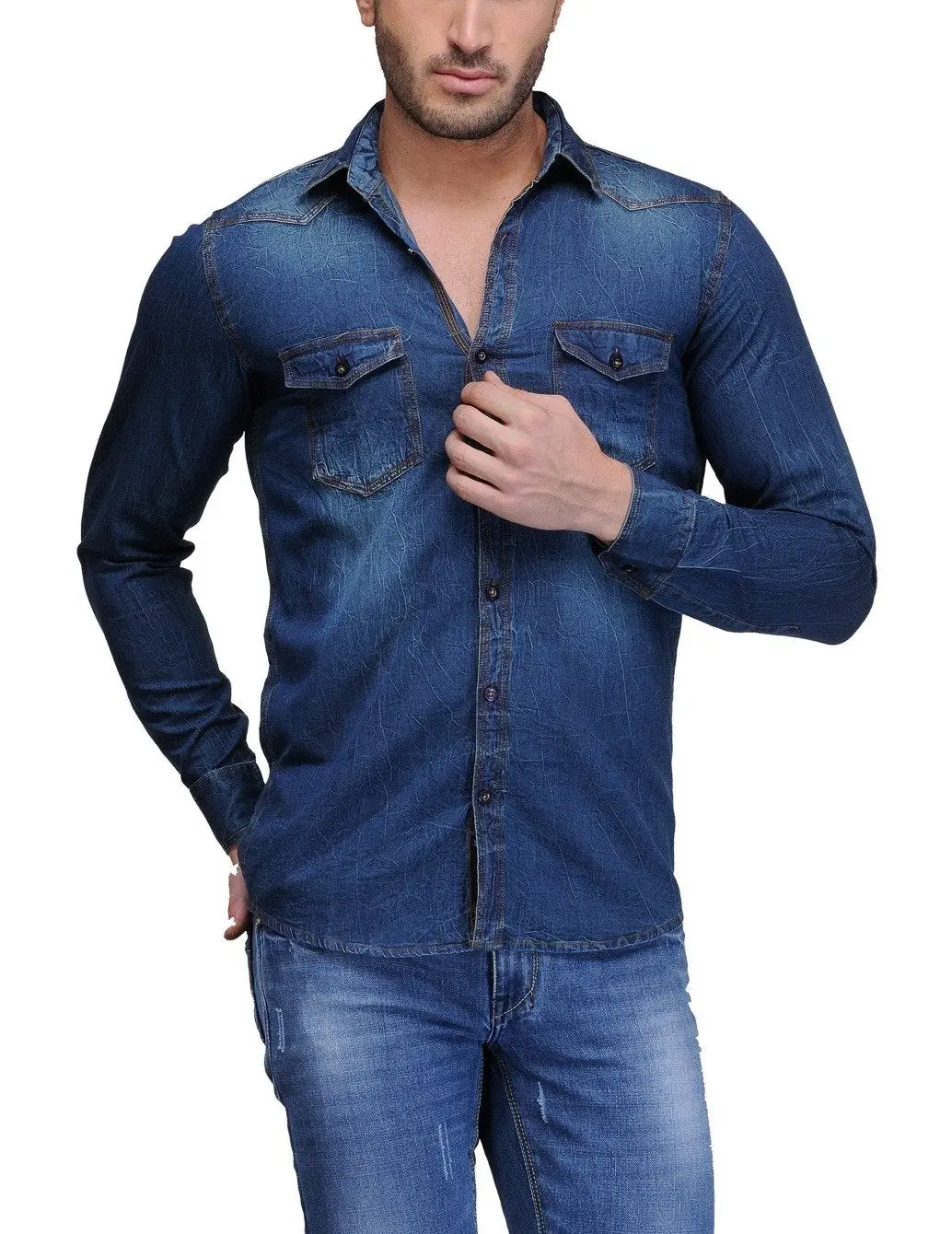 Feed Up Men's Denim Shirt 1