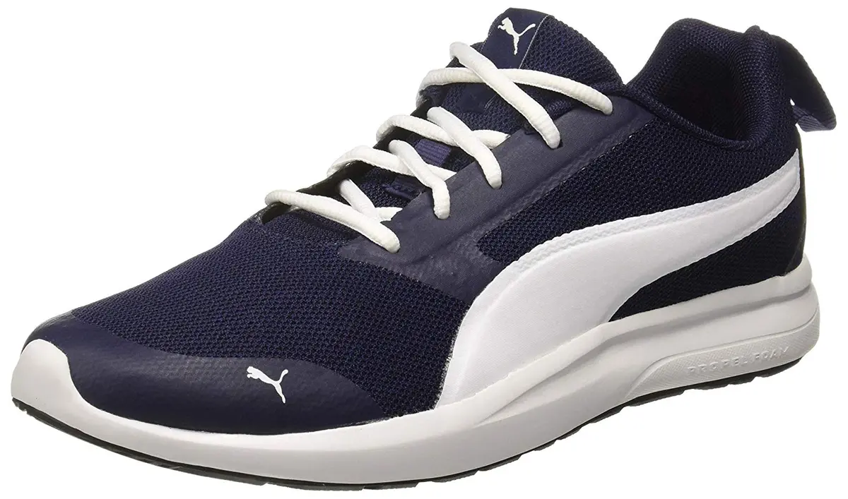 Puma Men's Peacoat White Sneakers - 9 Uk/India (43 Eu)(4059507833969) 1