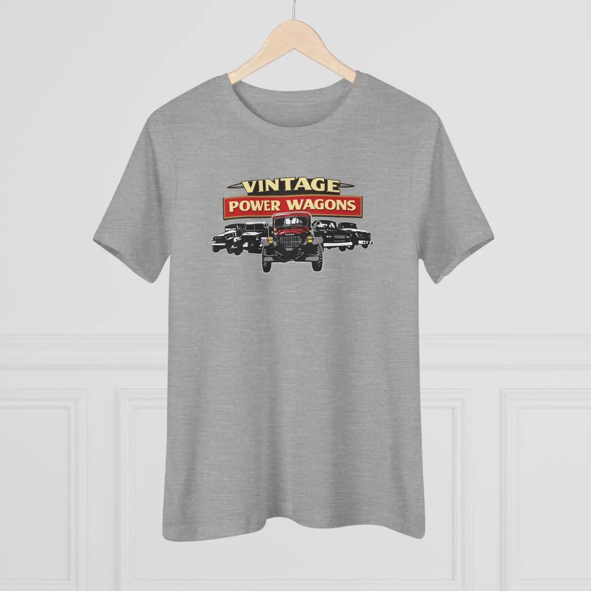 Vintage Power Wagons Women's Tee - Classic Vpw Lineup Bella Shirt 15