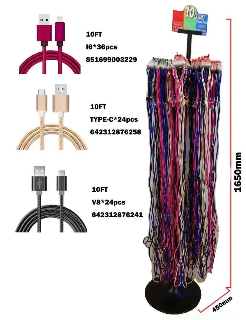 Long 10 Foot Type C Charger Cord 1