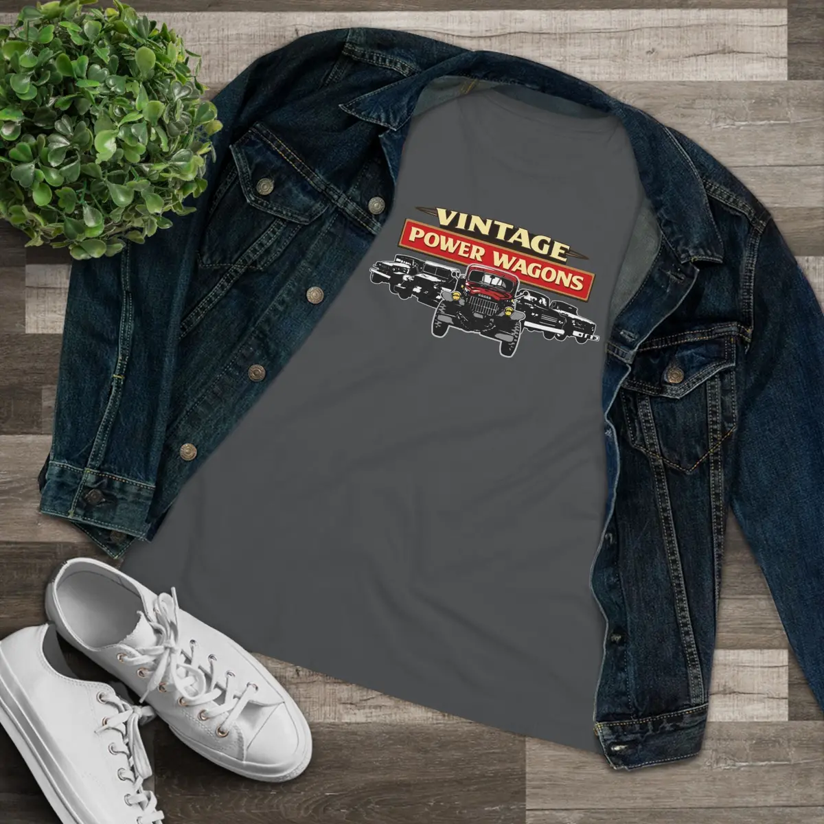 Vintage Power Wagons Women's Tee - Classic Vpw Lineup Bella Shirt 6