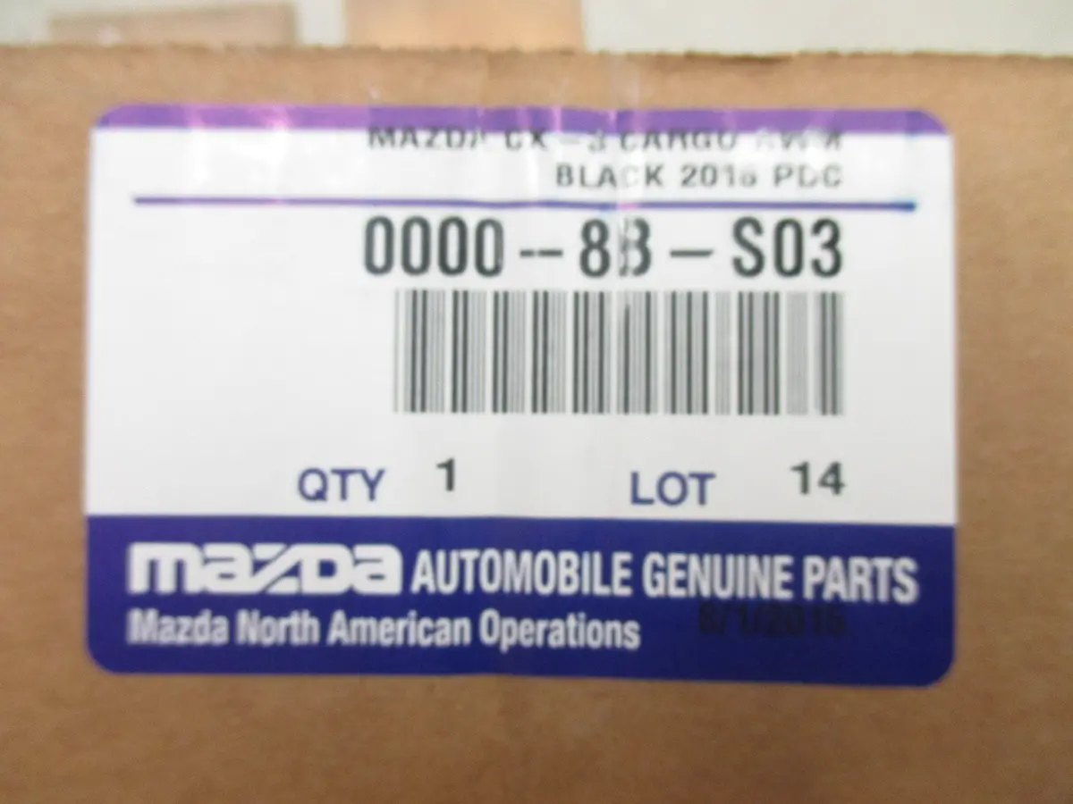 Mazda Genuine 0000-8B-S03 Cargo Tray 1