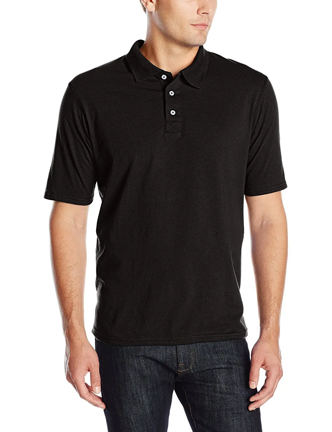 Hanes Men's X-Temp Performance Polo Shirt (1 Pack 2 Pack) 1