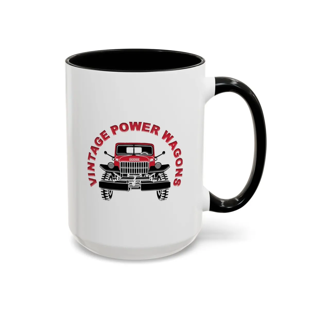 Vintage Power Wagons Logo - Ceramic Coffee Mug (15Oz) 1
