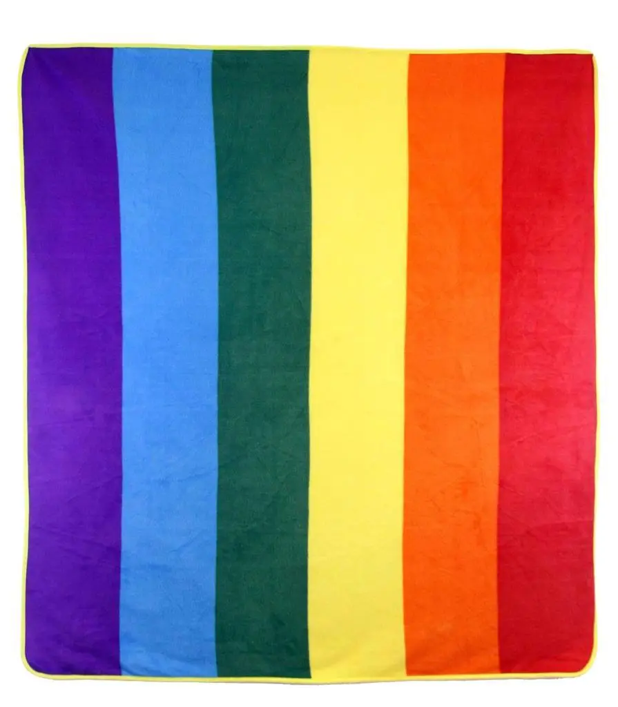 Rainbow Pride Large (50In X 60In) Plush Throw Blanket 1