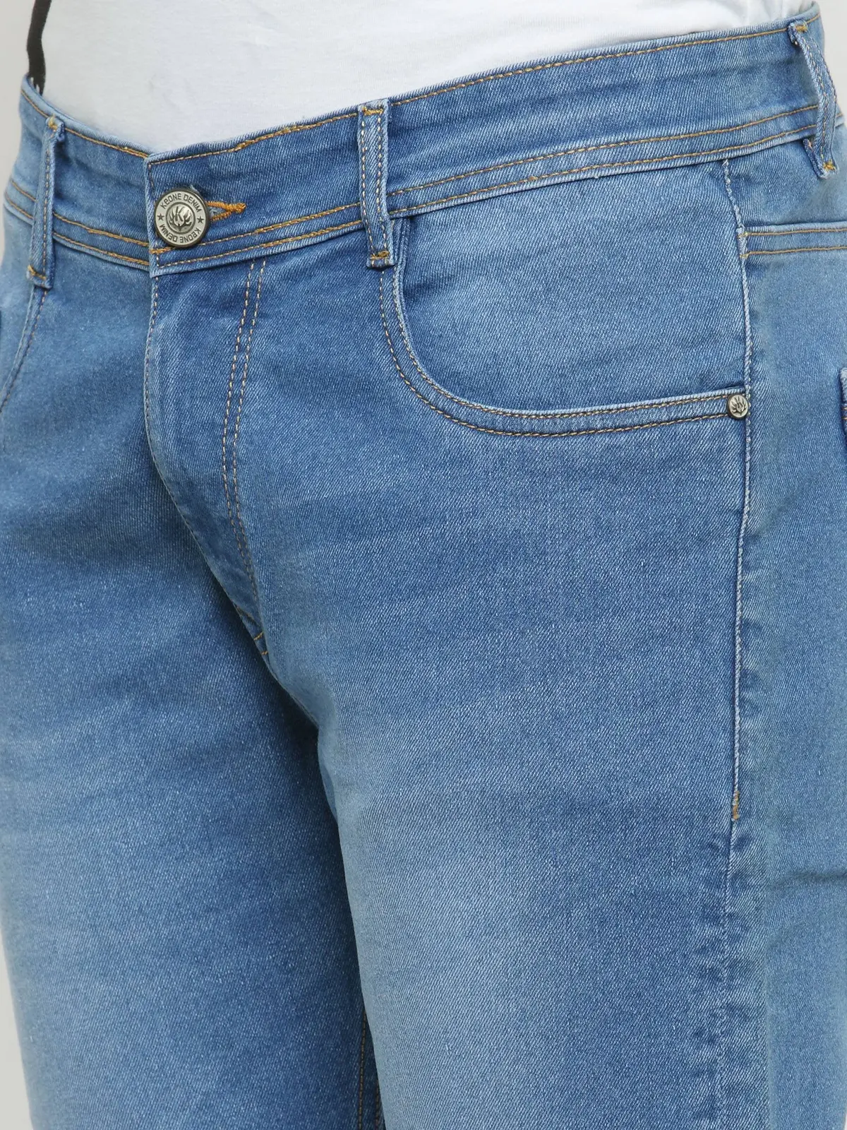 Ben Martin Men's Relaxed Fit Jeans (Bmw-Jj3-Light-P4-38A_Light Blue_38) 3