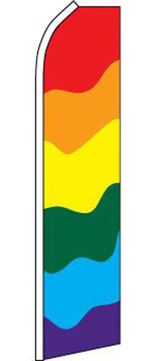 Super Swooper (15Ft) Rainbow Gay Pride Flag 1