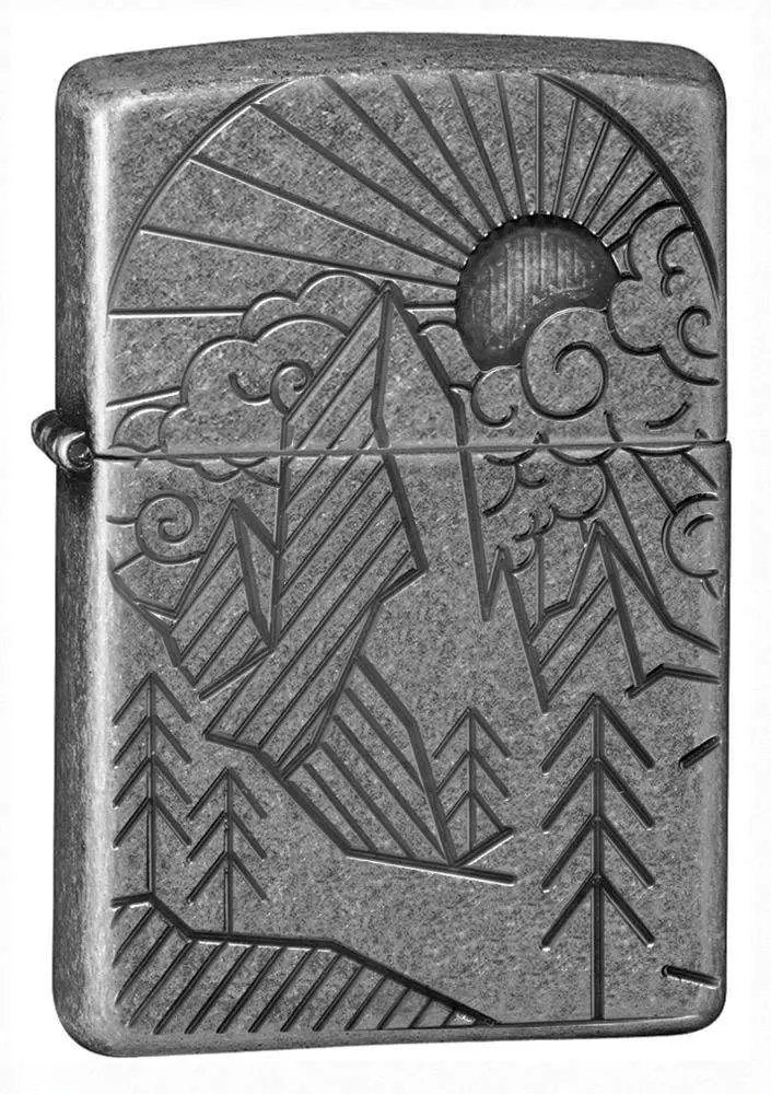 Armor® Antique Silver Mountain Design 1