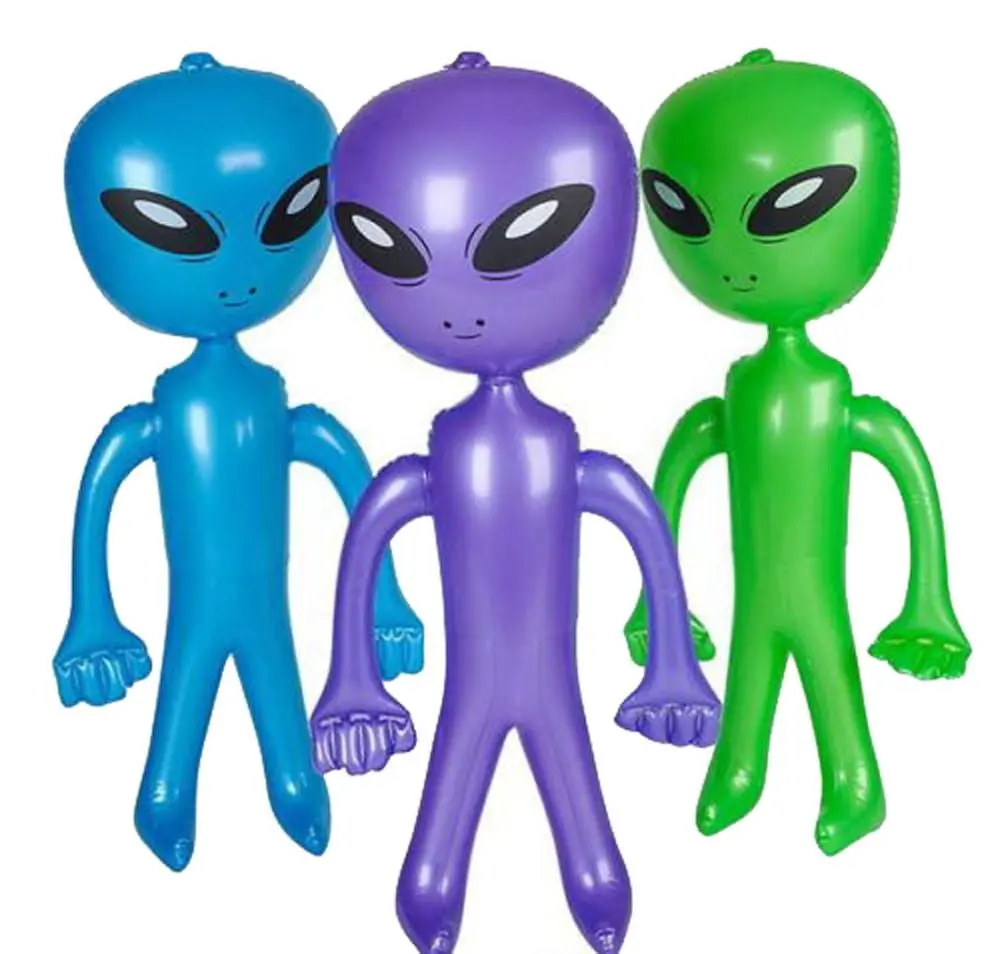 Asst Color Alien Inflate 36  Inch Inflatable Toy 1
