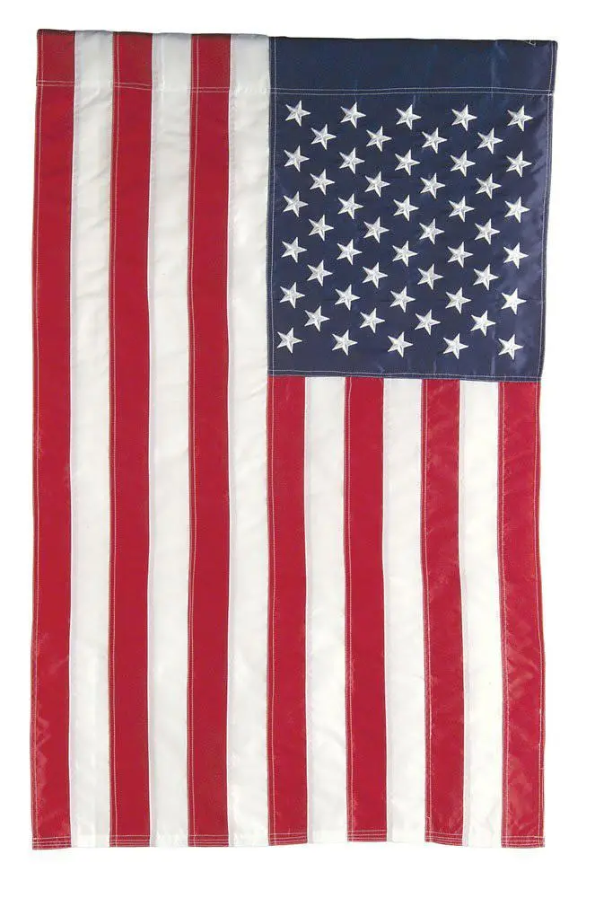 Usa American Nylon Embroidered-- 28" X 43" Garden Flag 1