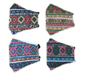 Aztec Print Face Mask With Filter Sleeve. Washable & Reusable! (Sold By The Piece 1