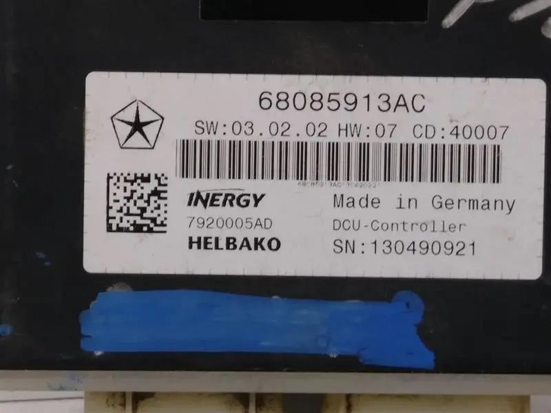 2015 Ram2500 Deisel Exhaust Fluid Module (Def Module). Part Number 68085913Ac 2