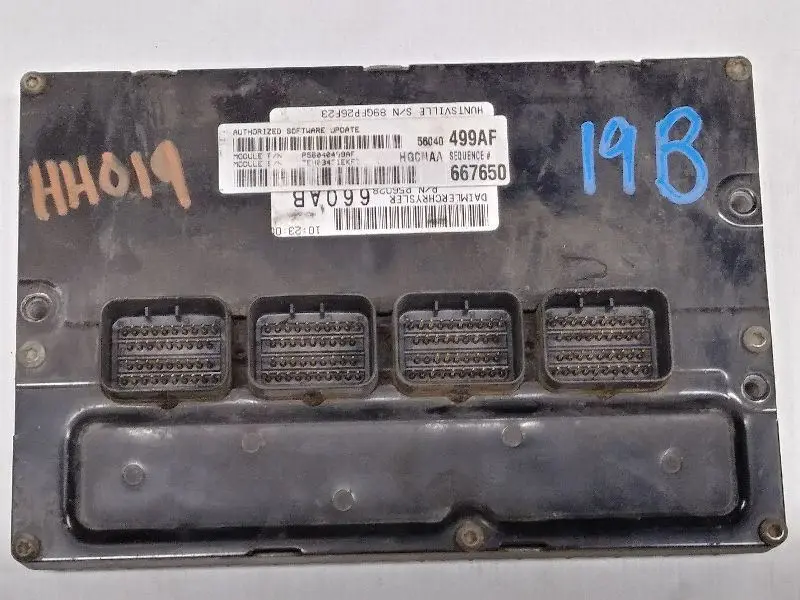 2003 Dodge Dakota 4.7L At Engine Control Module (Ecm). Part Number 56040499Af 1