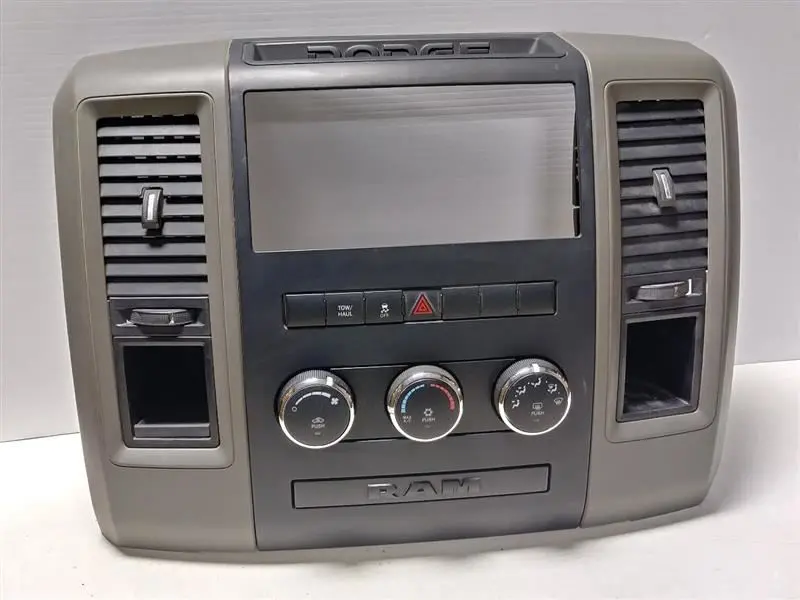 2011 Dodge Ram1500 Radio Bezel. Trim Code V3. Part Number 1Ea951j8ac 1