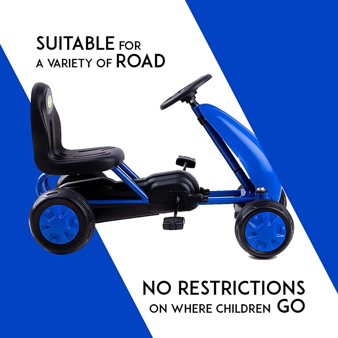 Kids Mini Kart Pedal Go Kart Racing Ride-On Toy Car For Baby With Curved Seat Baby Tricycle Kid's Trike, Bicycle | Pedal Cars For Kids, Tricycle For Boys & Girls Age 0-2 Years 4