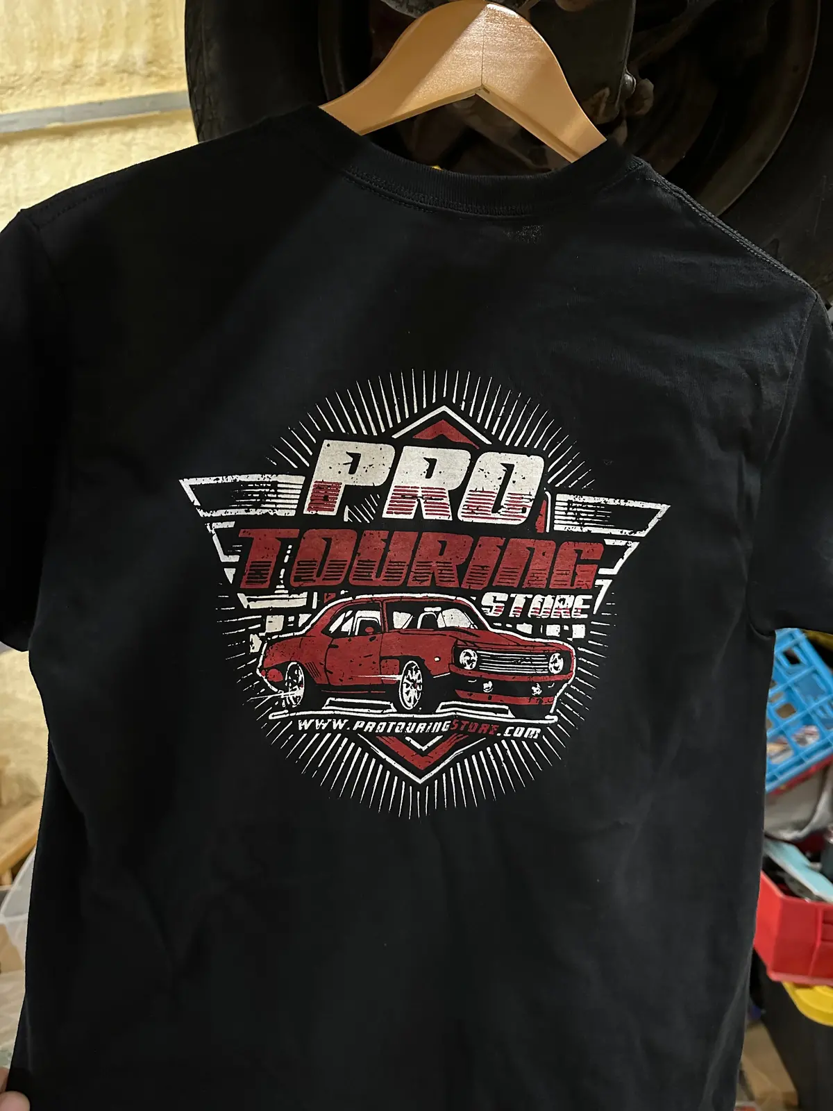 Pro Touring Store T-Shirt - Red Camaro 1