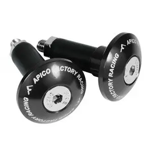 Apico Handlebar Bar End Plugs To Fit 14Mm Black 1