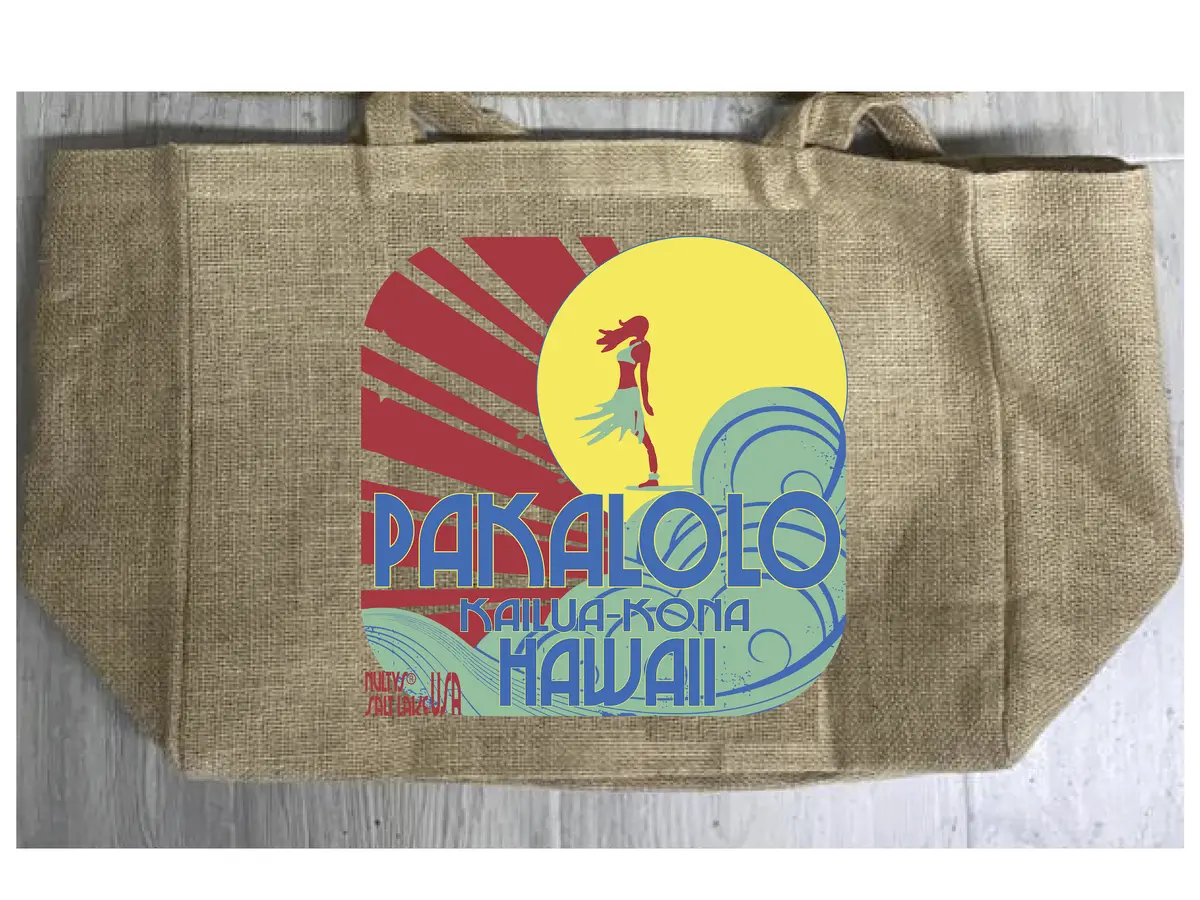 Hawaiian Kona Gold Marijuana Burlap Tote Bag 1