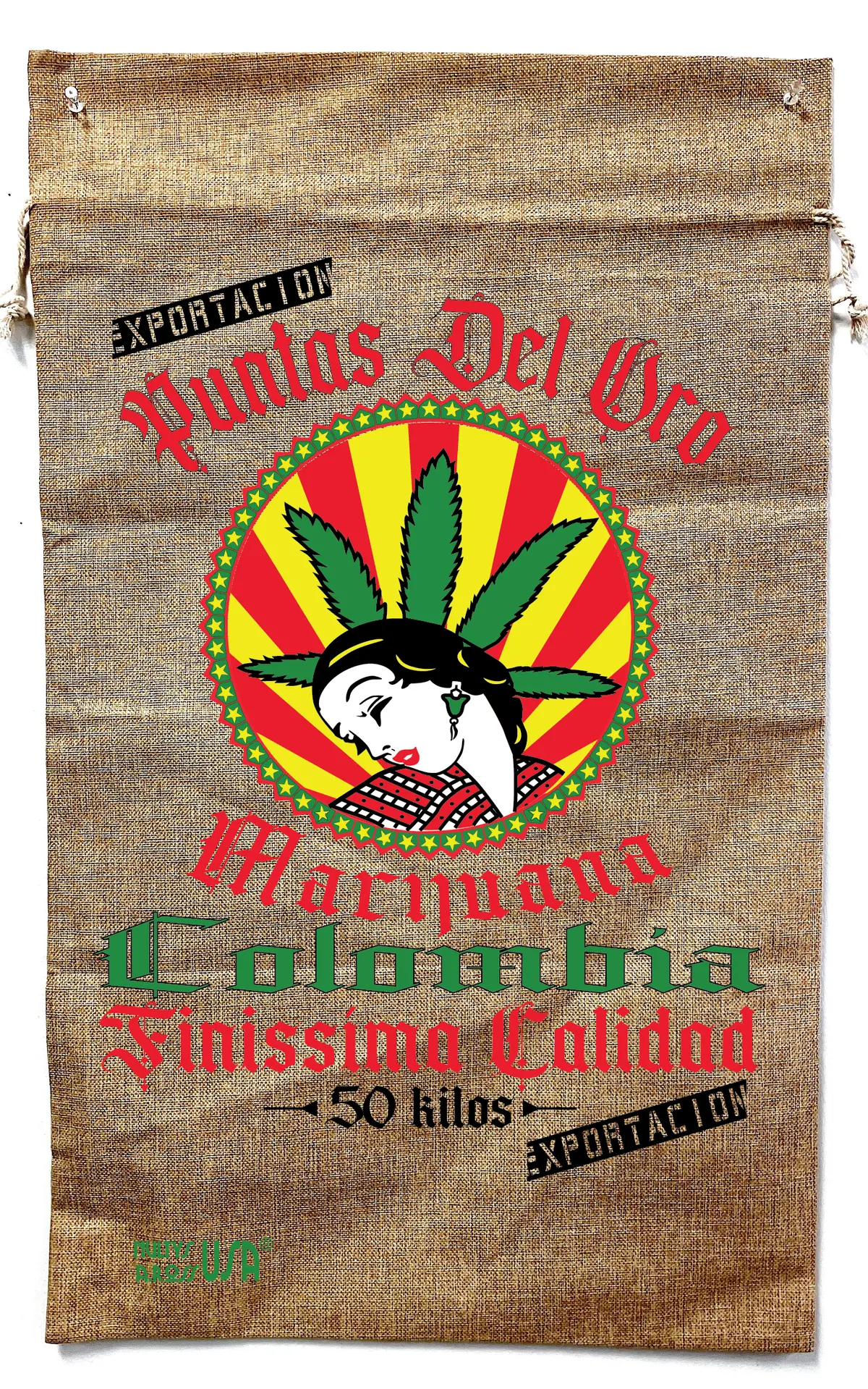 Colombia Burlap Bag 1