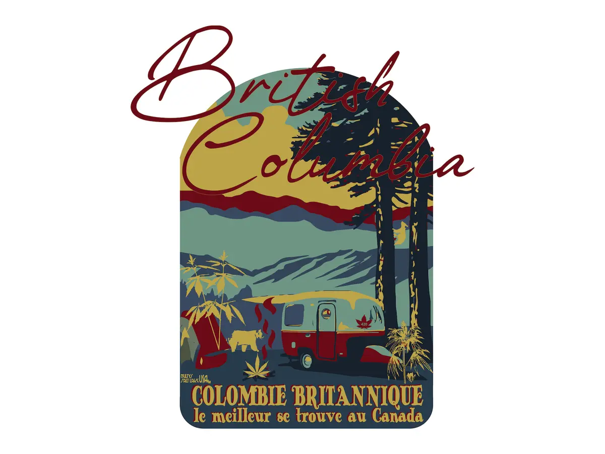 British Columbia Marijuana Burlap Tote Bag 2