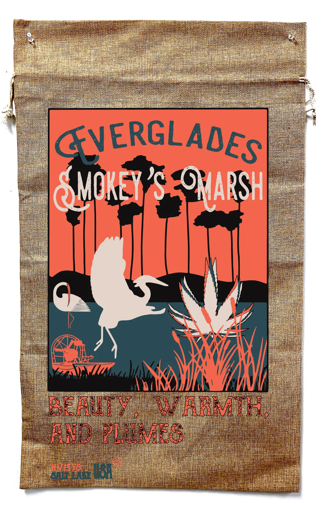Smokey's Marsh Everglades  Marijuana Burlap Bag ( Sold By The Piece ) 1