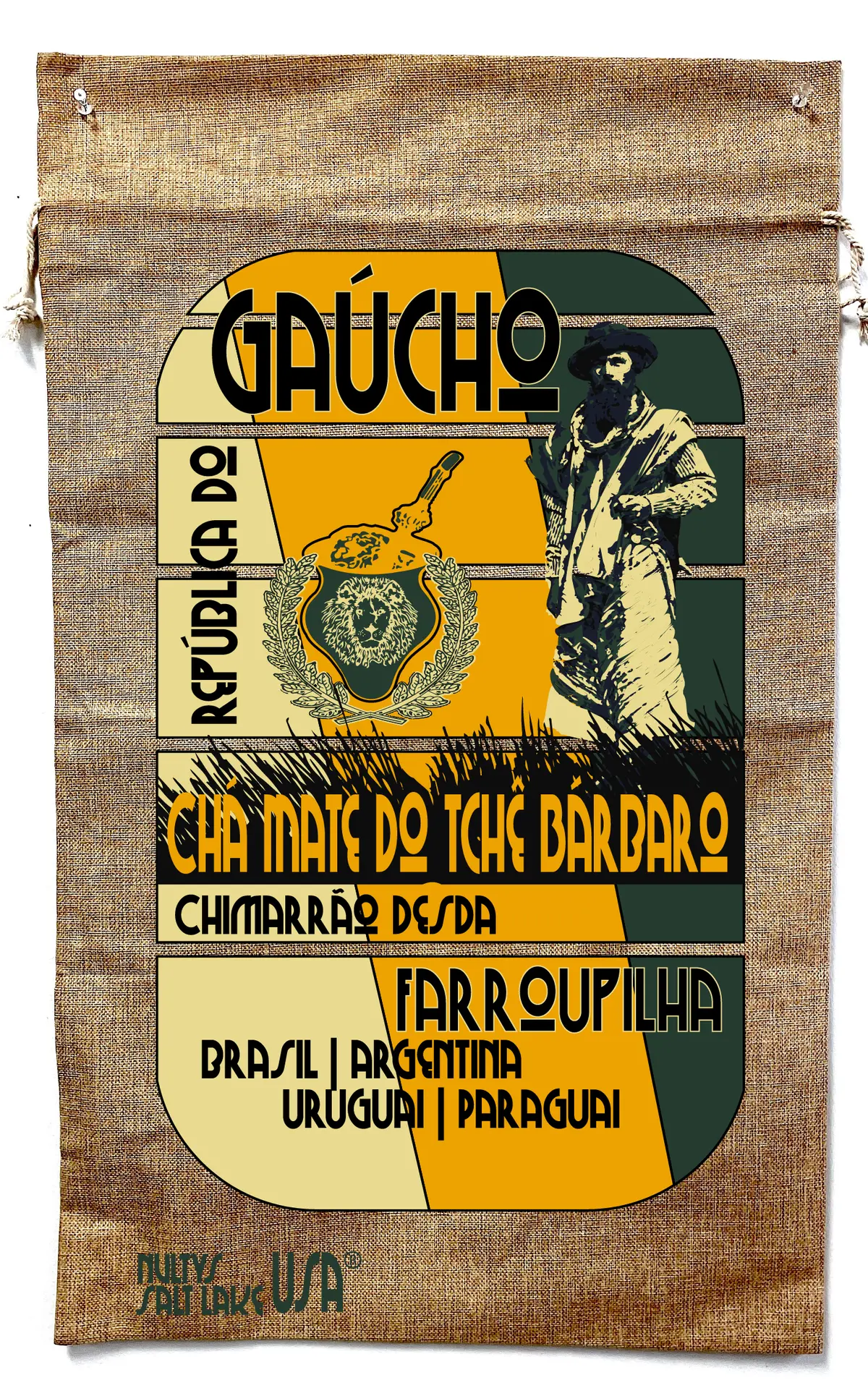 Gaucho Yerba Mate Burlap Bag 2