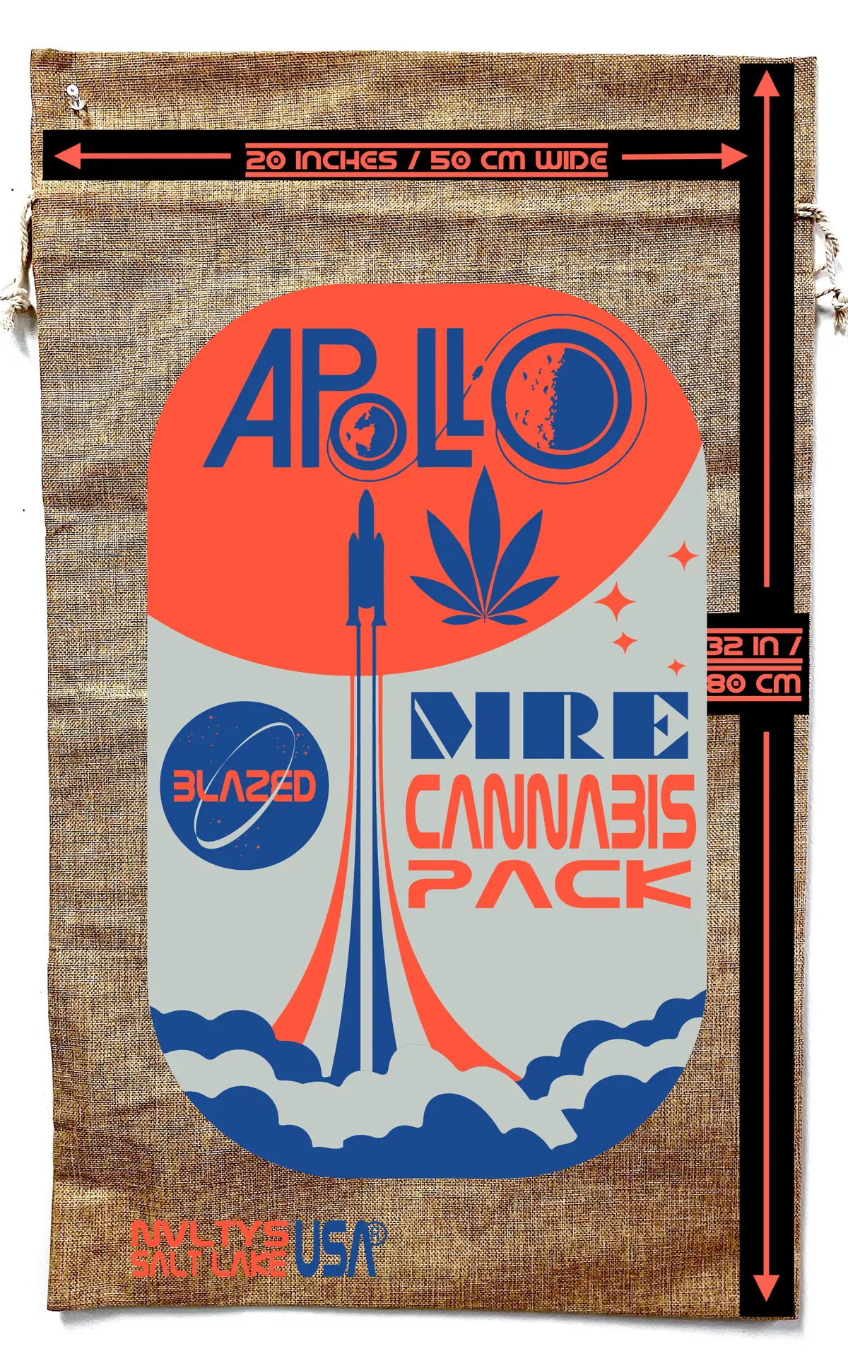 Apollo Cannabis Pack Burlap Bag 2