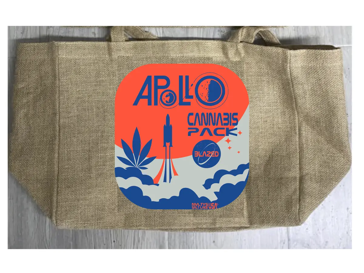 Apollo Cannabis Pack Burlap Tote Bag 1