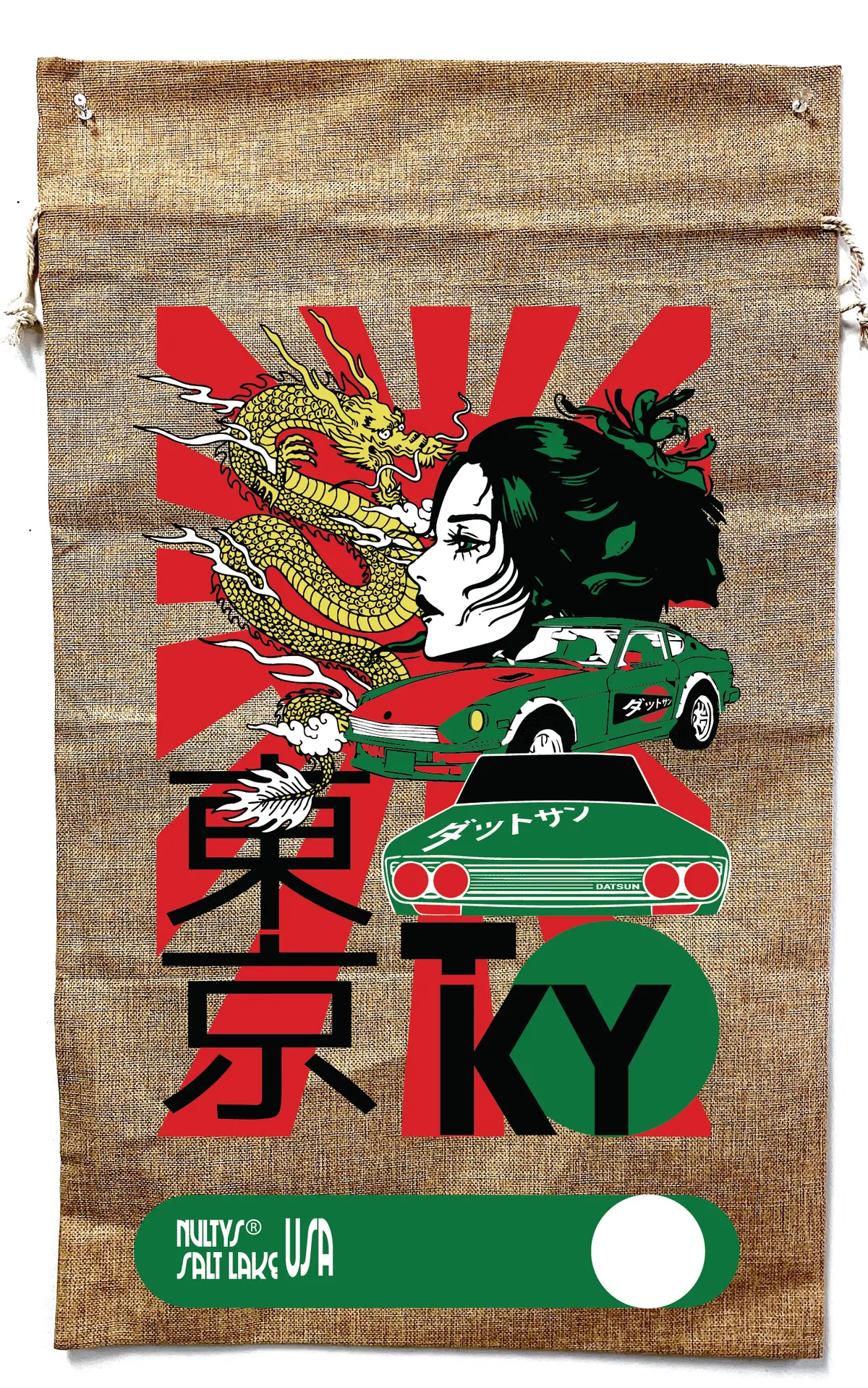 Tokyo Sun Burlap Bag ( Sold By The Piece ) 1