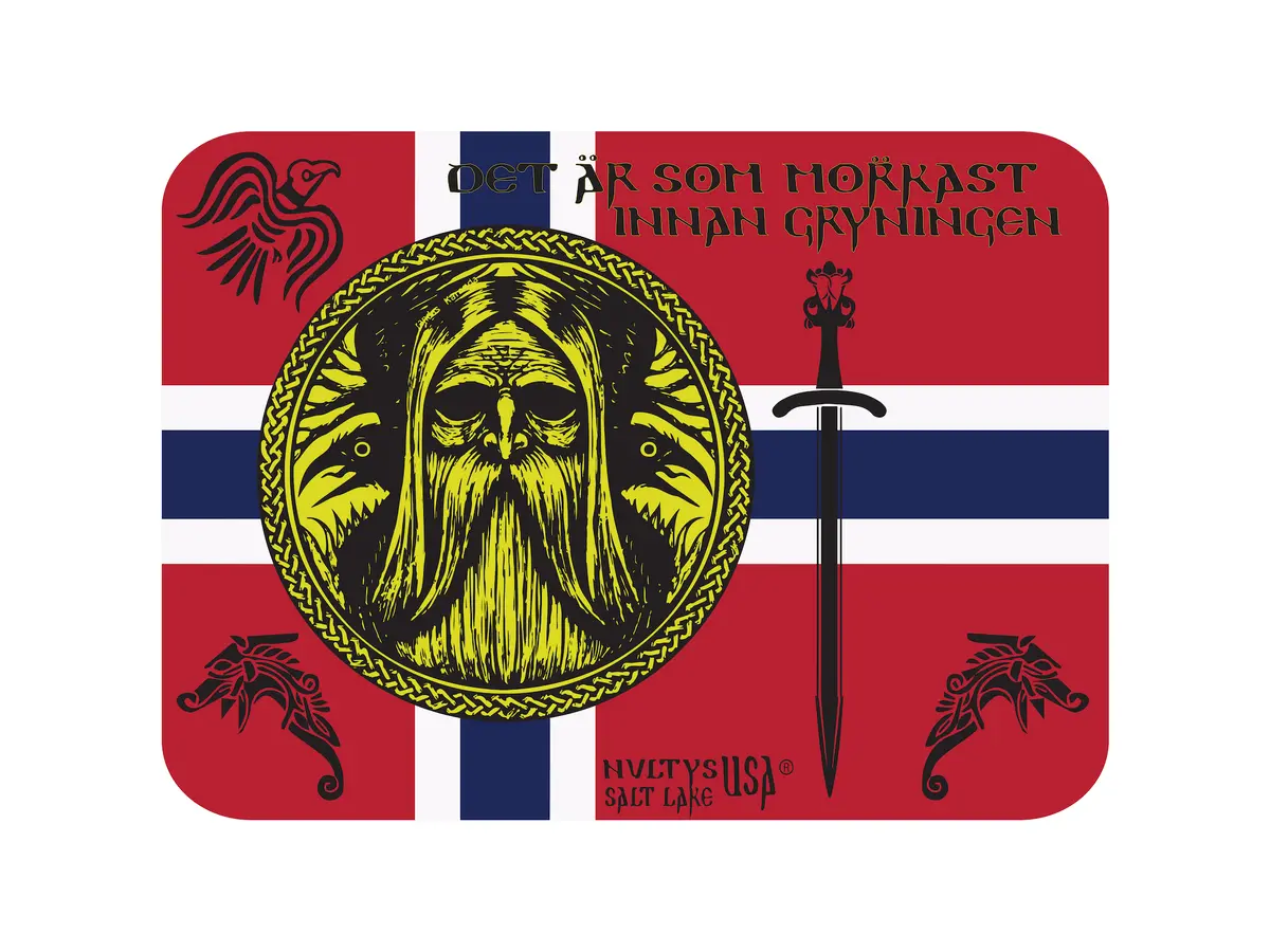 Norsemen Burlap Tote Bag 2