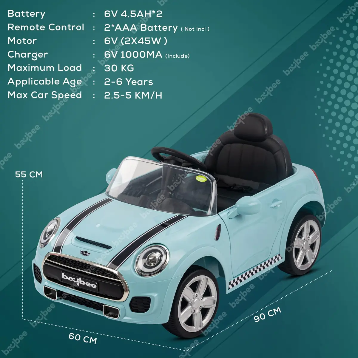 Cabrio Baby Electric Toy Ride-On Car Rechargeable Battery Operated Car 1