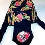 Skull With Roses Bandana Cap 1
