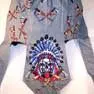 Indian Skull W Bonnet War Cry Bandana Cap / Hat 1