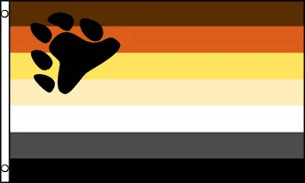 Bear Paw Rainbow Pride (3Ft X 5Ft) Flag 1